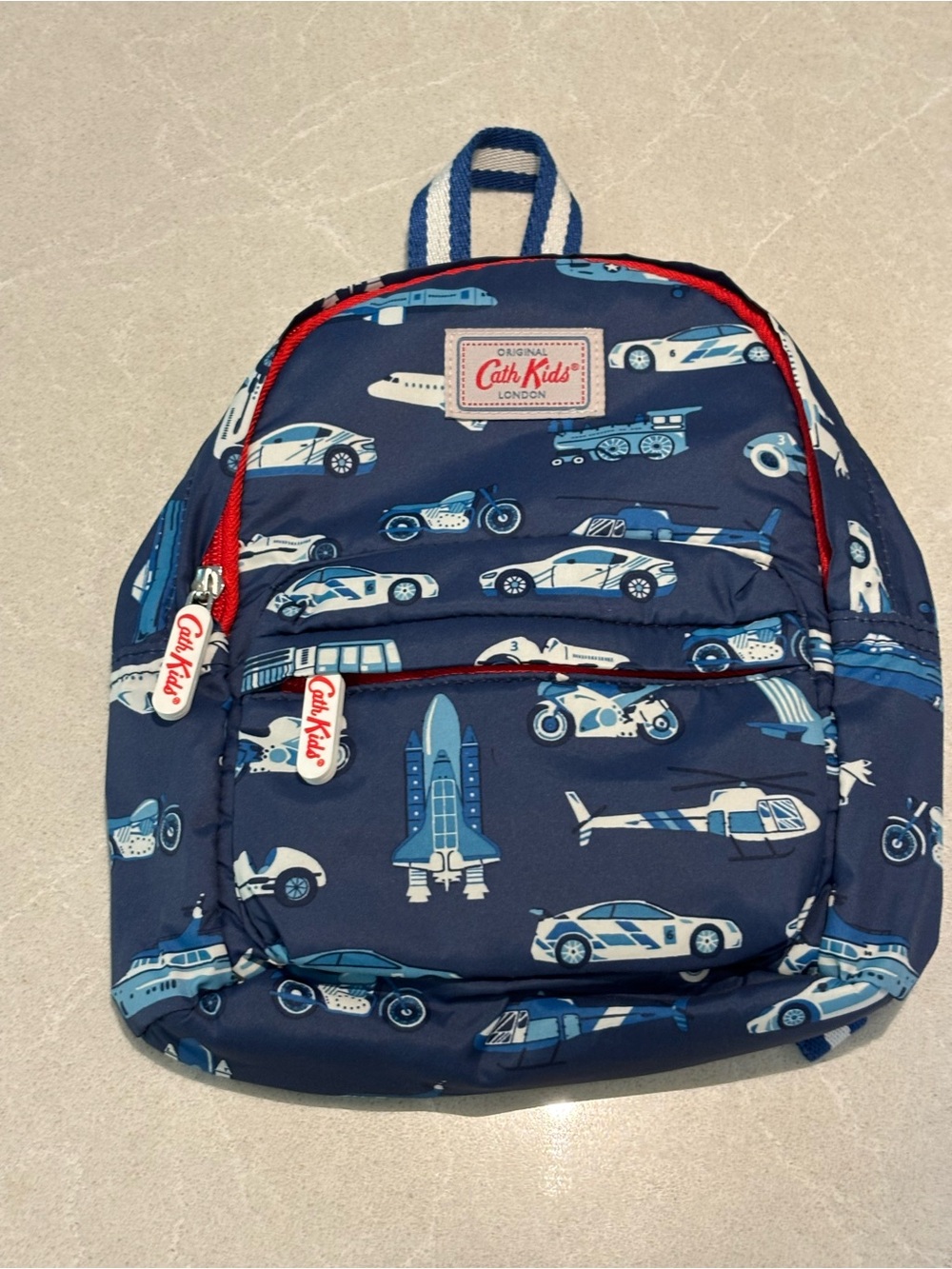 Cath Kidston Kids Navy Transport Vehicles Mini Backpack Daycare Bag